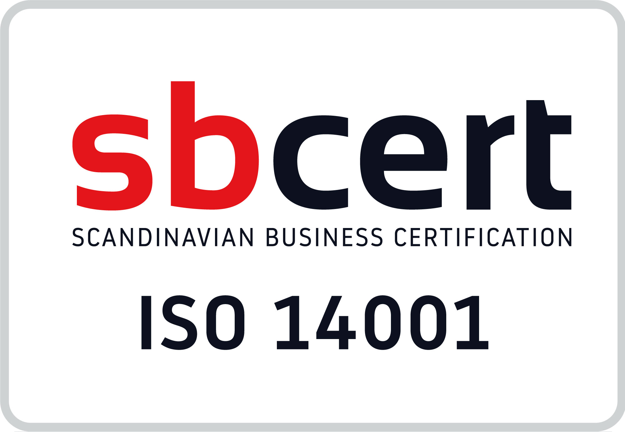 SBcert ISO 14001